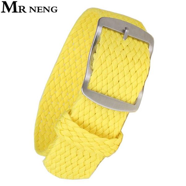 

watch bands mr neng arrived wholesale 20mm 22mm nylon straps for perlon weave strap band 14mm yellow color, Black;brown