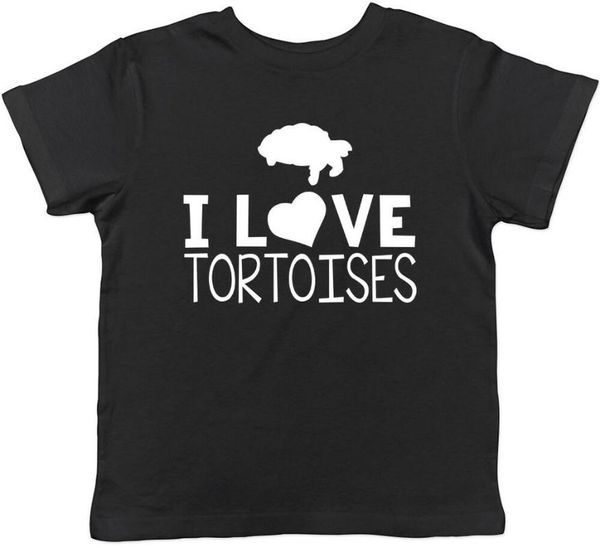 

love tortoises childrens kids boys girls tee t-shirt men's t-shirts, White;black