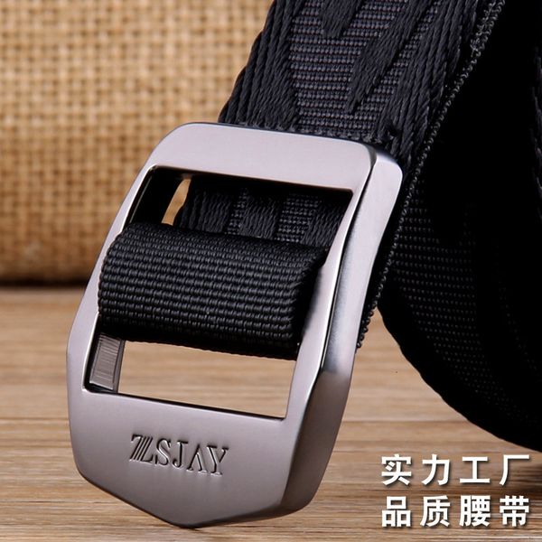 

dragon leisure outdoor belt men's canvas youth sports nylon pants, Black;brown