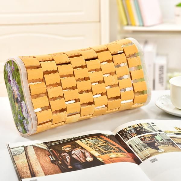 

pillow 1pc pe rattan summer cool block hollow bamboo sweat steaming head