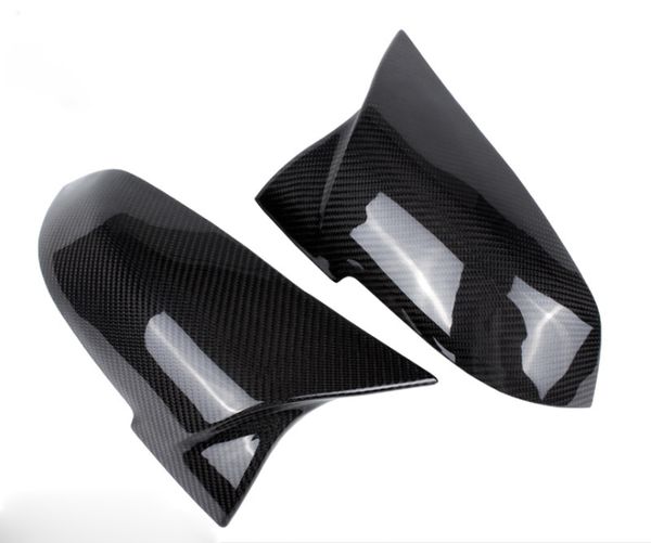 Adequado para BMW 1234 Series x1 F30F32 F22 Modificado M Horn Fibra Carbono Retrovisor Espelho Capa Espelho