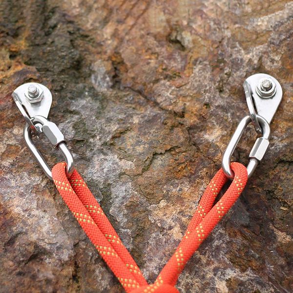 

cords, slings and webbing climbing buckle mei longsuo button carabiner camping hiking hook outdoor sports aluminium safety keychain