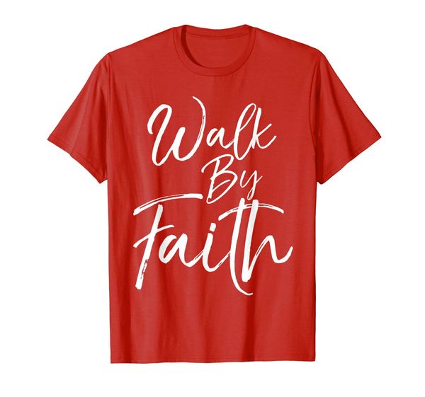 

walk by faith shirt vintage cool bold christian tee, White;black