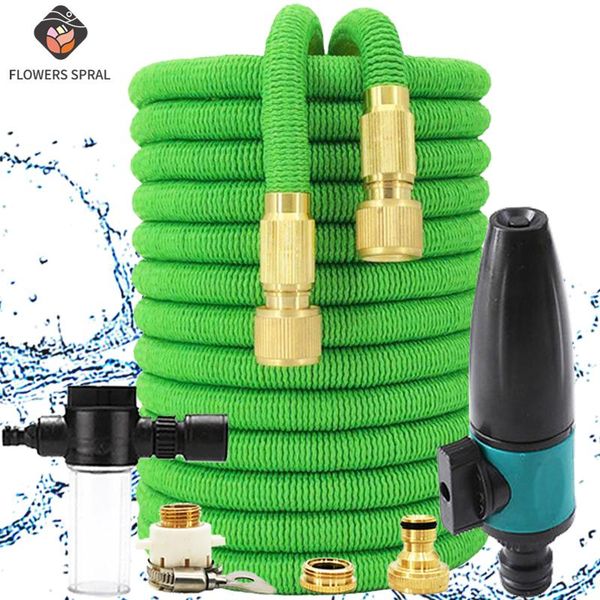 

for garden and vegetable patch high pressure hose clean car wash sprayer 17ft-150ft extendable spray gun watering equipments