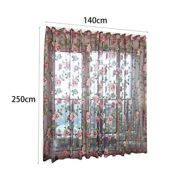 

upscale elegant romantic flower embroidered chinese fabric tulle sheer 3d window curtain home bedroom livingroom el supplies & drapes