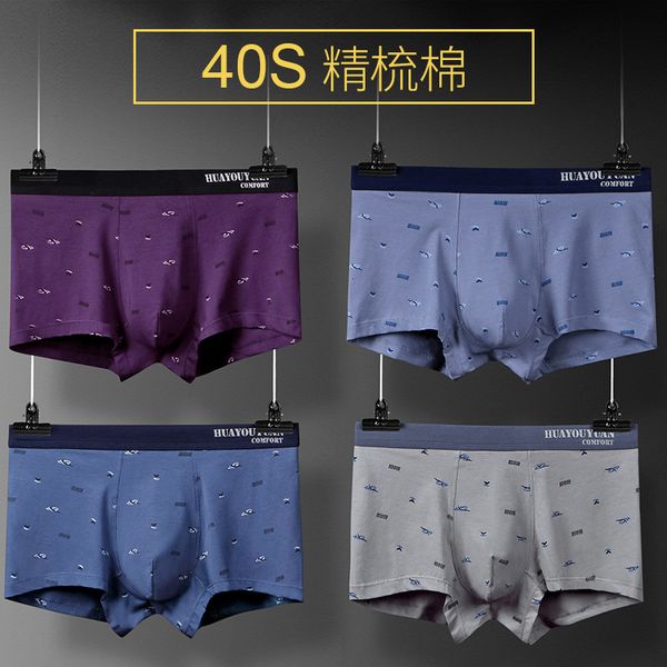 

hua youyuan young and middle-aged men's boxers lycra loose large size summer breathable shorts, Black;white