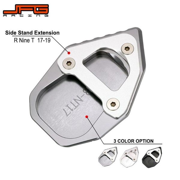 

pedals motorcycle cnc kickstand foot side stand enlarge extension pad support for r nine t 2021 ninet rninet
