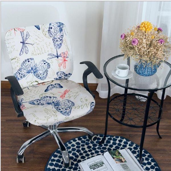 

chair covers split office computer covercomfortable soft stretch rotating pads printed task