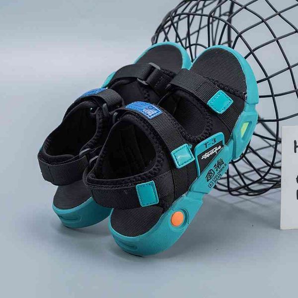 

children's sandals new summer 2021 boys' primary soft soled open toe middle school children's beach shoes