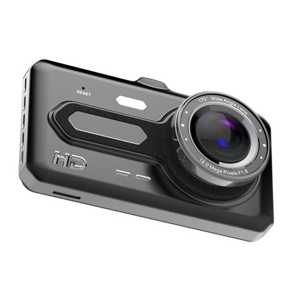 

1080p reverse image ips screen 4-inch dual lens tachograph driving recorder motion detection night vision g-sensor ip cameras