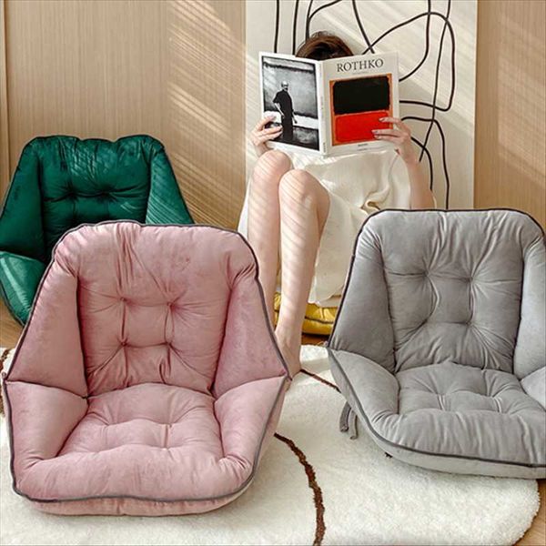 

cushion/decorative pillow solid color one-piece chair cushion office tatami living room bedroom plush back rest pad four seasons universal n