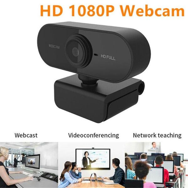

webcams webcam 1080p full hd cmos high microphone noise reducer auto correction usb 360 degree swivel base