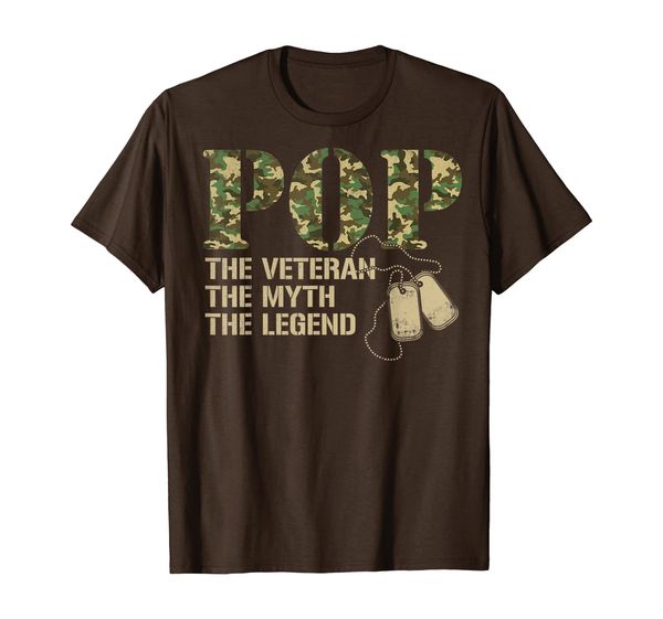 

mens camo shirt pop the veteran the myth the legend t-shirt, White;black
