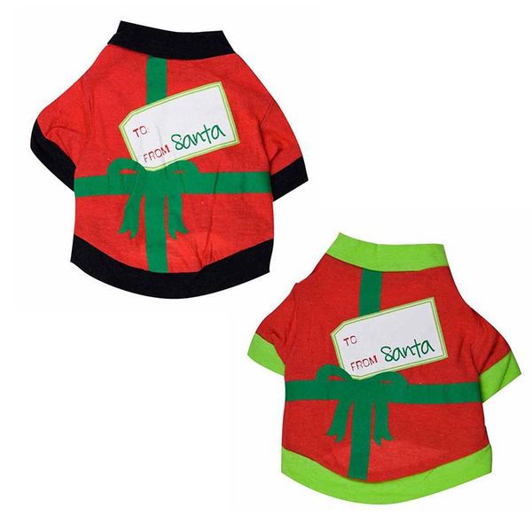

dog apparel 1pc soft christmas cat clothes dogs vest cute comfortably pet puppy t-shirt clothing xs-l