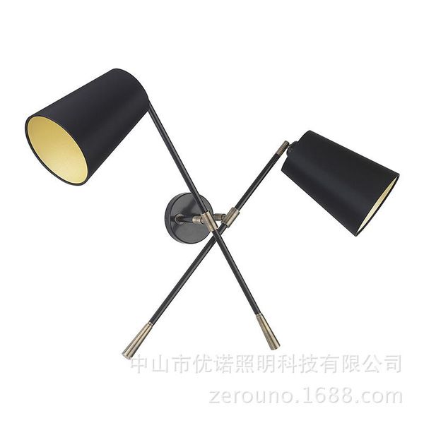 

wall lamp modern retro vintage loft light e27 edison bulb plated iron industrial home lighting bedside