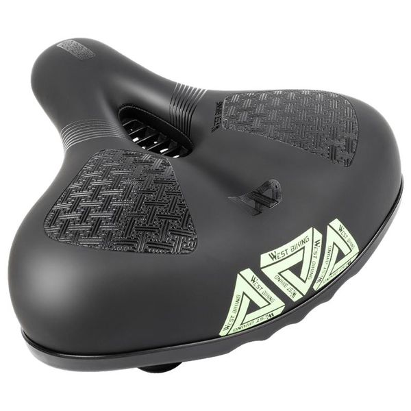 

bike saddles west biking reflective cycling cushion absorption soft seats thickened comfortable mountain saddle