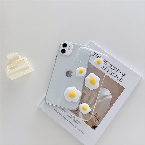 

epoxy poached eggphone cases for iphone11 12 pro promax x xs max 7 8 plus