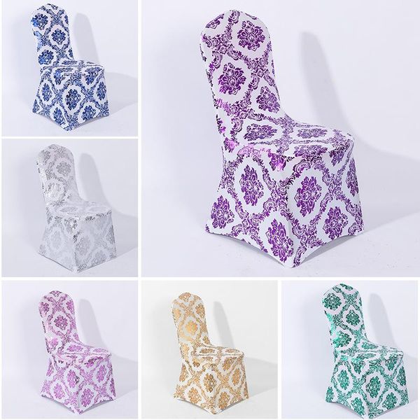 

printed chair cover dining elastic covers spandex stretch seat anti-dirty removable party wedding el decor