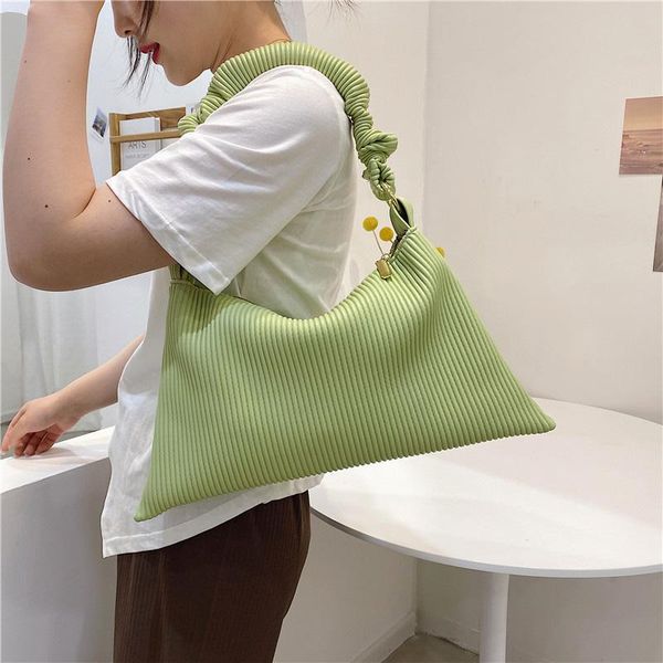 

evening bags folds design pu leather underarm shoulder bag for women luxury tote 2021 women's handbags fashion trend baguette