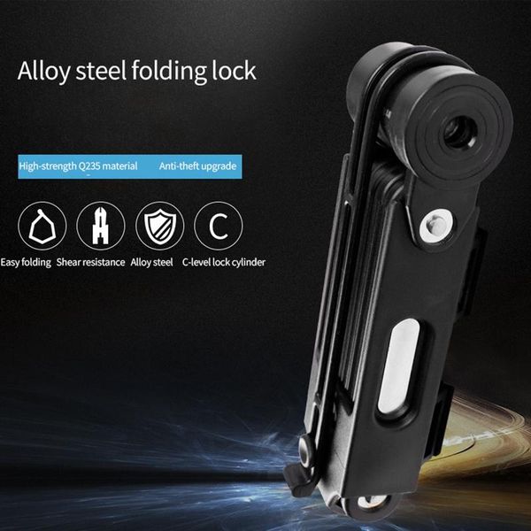 

golf training aids wheel up bike lock professional anti-theft foldable bicycle with keys for mtb road fold