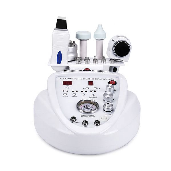 

nv-905 5 in 1 multi-functional beauty equipment ultrasound skin scrubber microdermabrasion facial machine with ce, Black;white