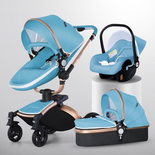

strollers# agape high landscape baby stroller 3 in 1 with car seat and luxury infant set born trolley