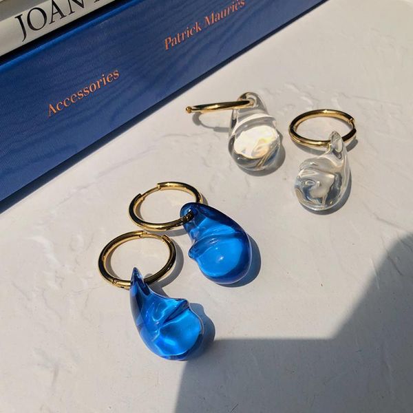 

hoop & huggie european and american fashion exaggeration drop earrings contracted modelling irregular women jewelry gifts, Golden;silver