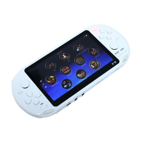 

portable game players powkiddy 5.1 inch 8g retro console hd screen dual joystick handheld player family tv video consoles built-in 1