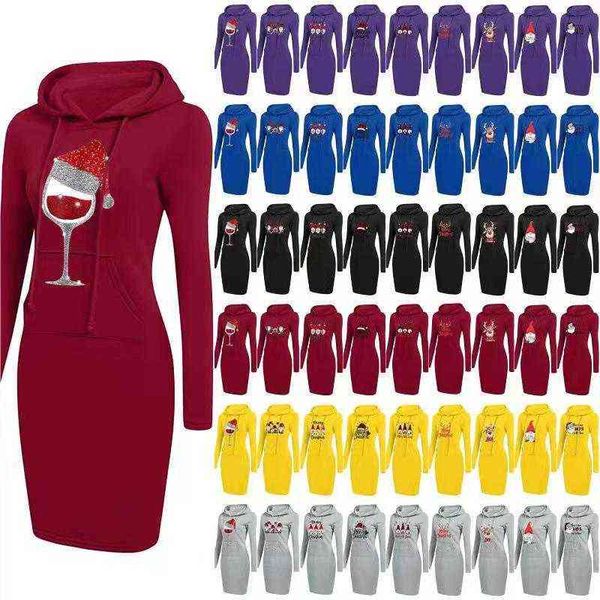 

casual dresses 2022 print autumn winter women's, Black;gray