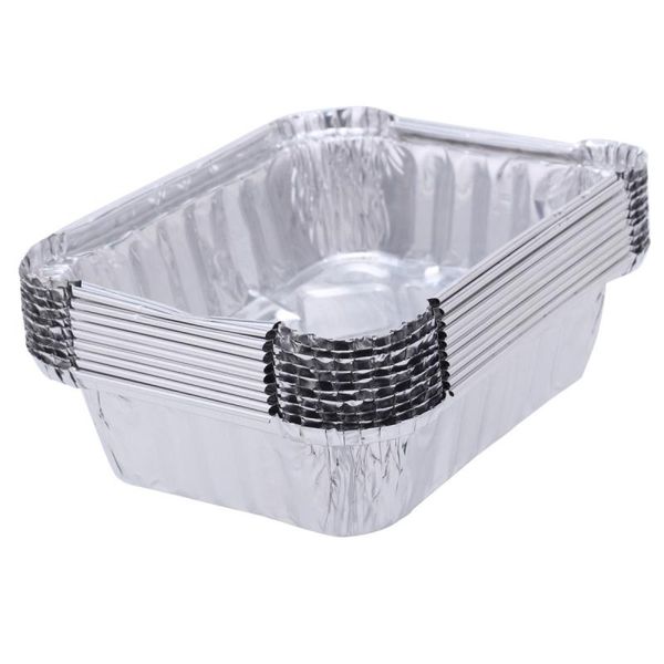 

dinnerware sets 10pcs/lot disposable aluminum foil pans storage containers microwavable cup tableware 220ml