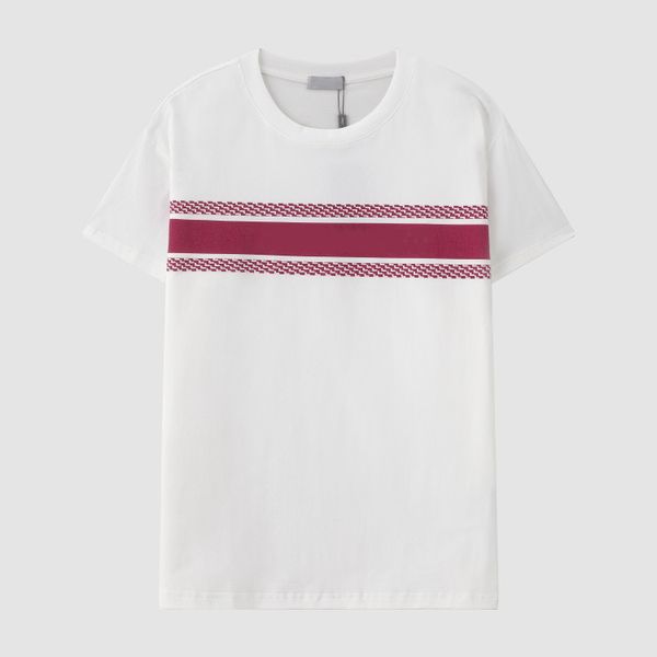 

21ss summer fashion casual high-end designer men's t shirt short sleeve round colour cotton 4 colors women's t-shirt, White;black