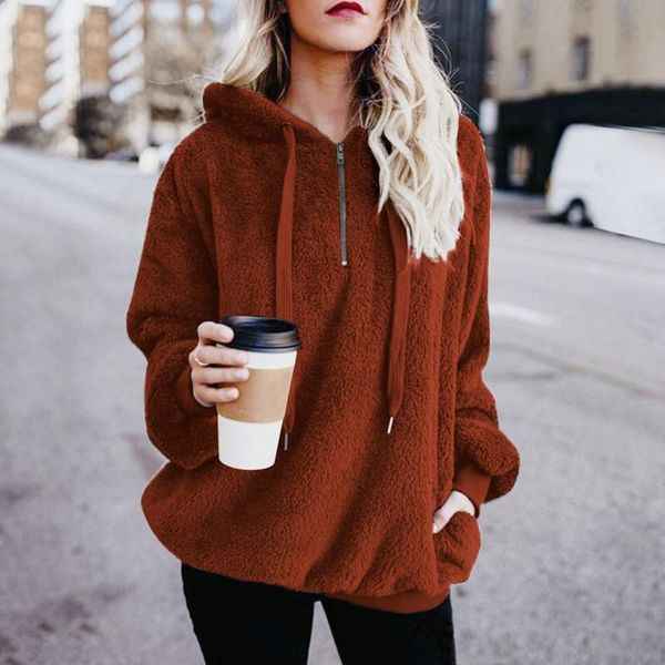 

women's hoodies & sweatshirts fashion women 2021 streetwear warm winter hoodie sweatshirt ladies hooded pullover jumper sudaderas de mu, Black