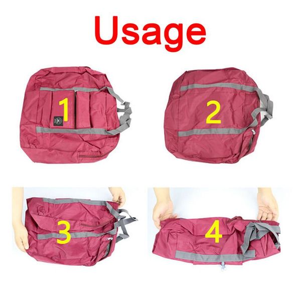

duffel bags 1pcs women folding handbags luggage travel large capacity bag foldable waterproof
