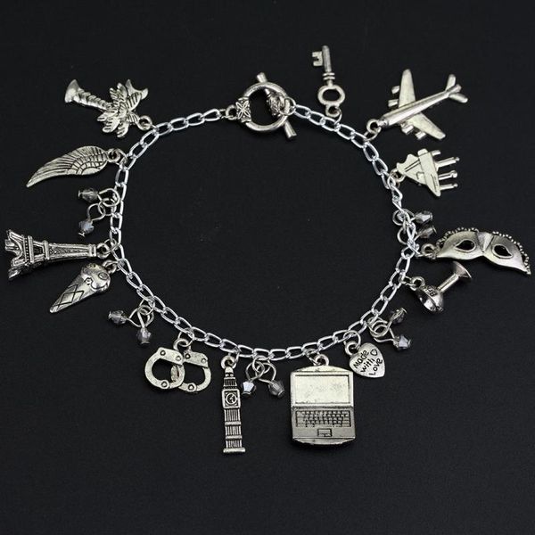 

charm bracelets jewelry handcuff pendants 50 fifty shades of grey movie women cosplay accessories a bracelet, Golden;silver