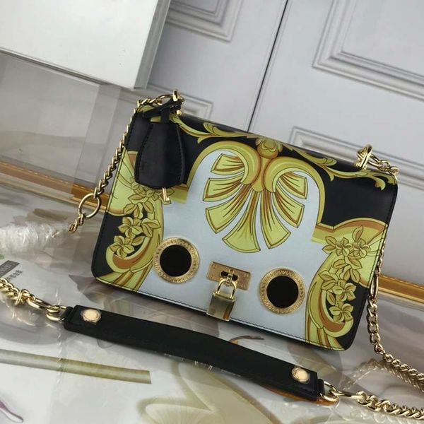 

new women chain crossbody handbag lady genuine leather handbag high shoulder purse elegant design and multi-function