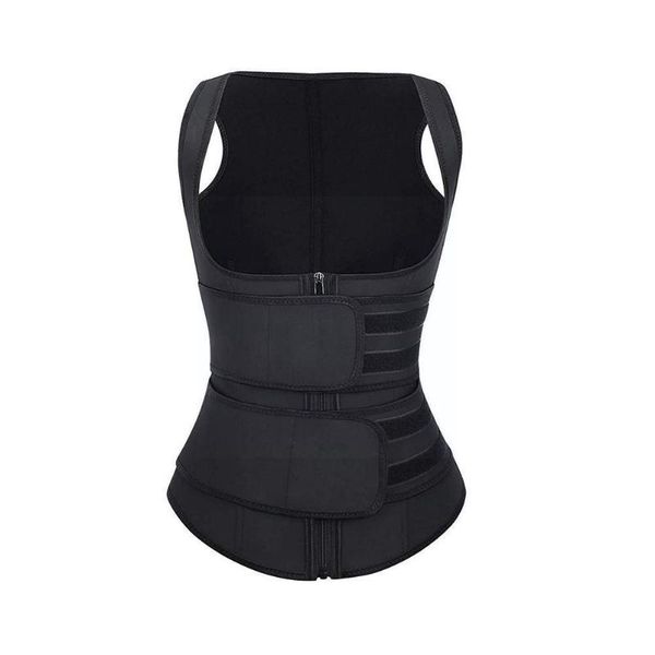 

men's body shapers women shaper sauna vest waist trainer double belt fitness shapewear slimming corset fat burn abdomen sweat shi t7f5, Black;brown