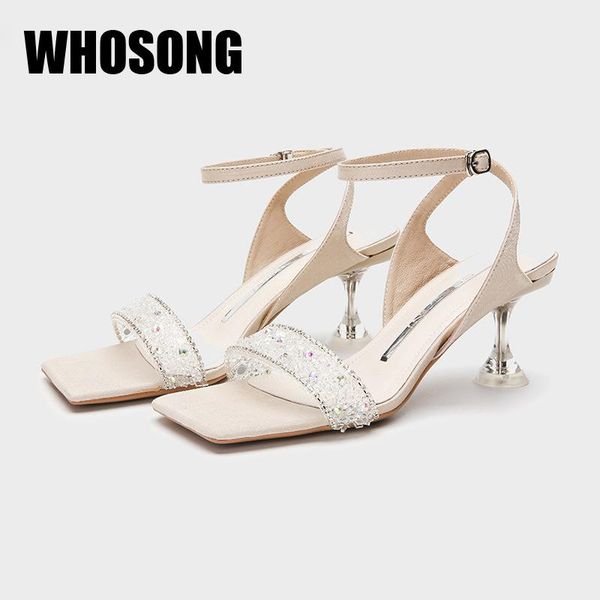 

women sandals woman shoes soft thin heels ladies rhinestone female brand beach bling zapatos de mujer dress, Black