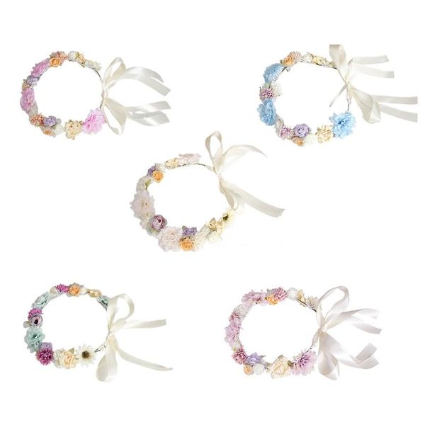 

other event & party supplies hand made flower headband for beach lawn wedding vivid effect rose headdress birthday gift pography