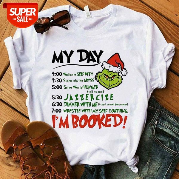 

christmas creative spoof geek print men's and women's t-shirt round neck short-sleeved #ro3z, White