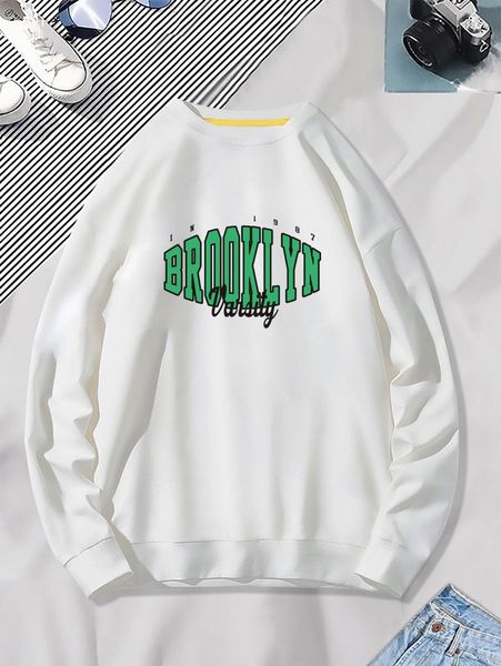 

men letter graphic pullover p77u#, Black