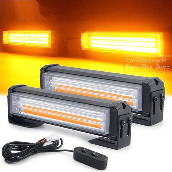 

emergency lights 40w led car front grille warning light head strobe bar mount for fire truck flash light12~24v