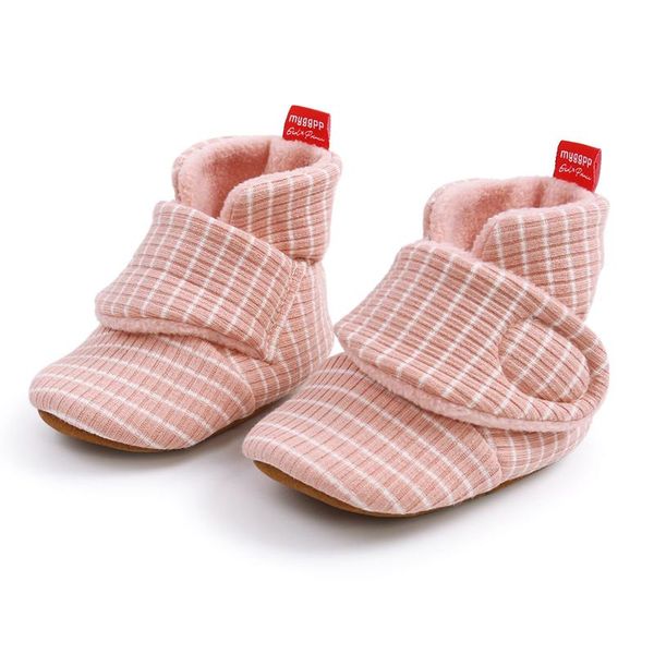 

first walkers baby boys girls stripe printing soft boots crib shoes toddler born infant for babies 6 12 18 months