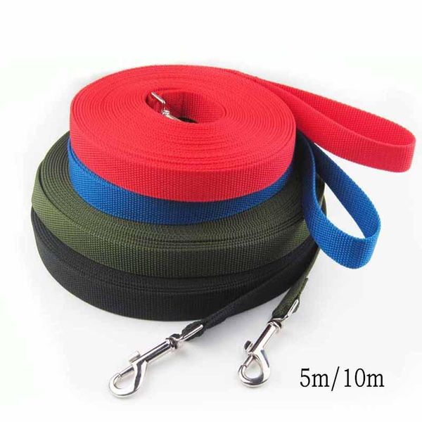 

dog collars & leashes 5m/10m pet leash dogs lead rope bold lengthening climbing training nylon chain puppy and big gog