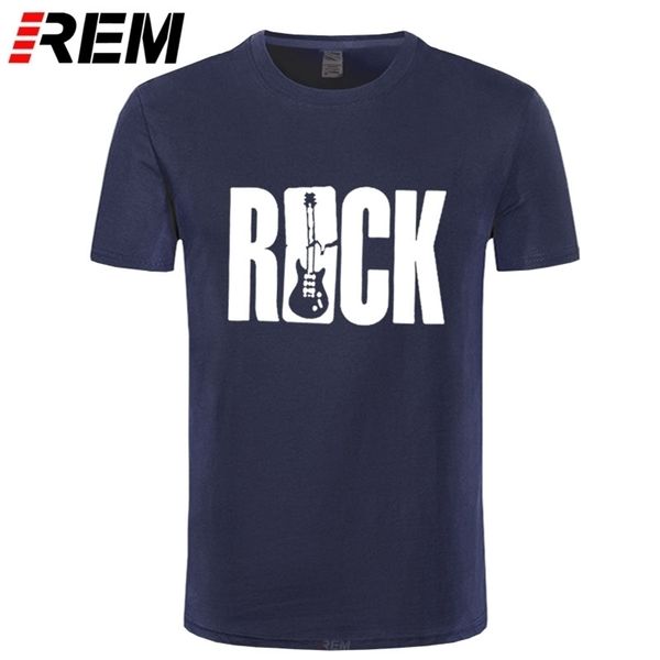 

rem new streetwear men's o-neck short sleeve t shirt rock guitars music pirnt t-shirt hip hop rock'n'roll tees harajuku 2104, White;black