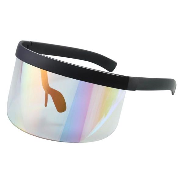 

outdoor eyewear men women cycling hd lenses sun protection travel multifunction half face visor oversized sunglasses windproof summer