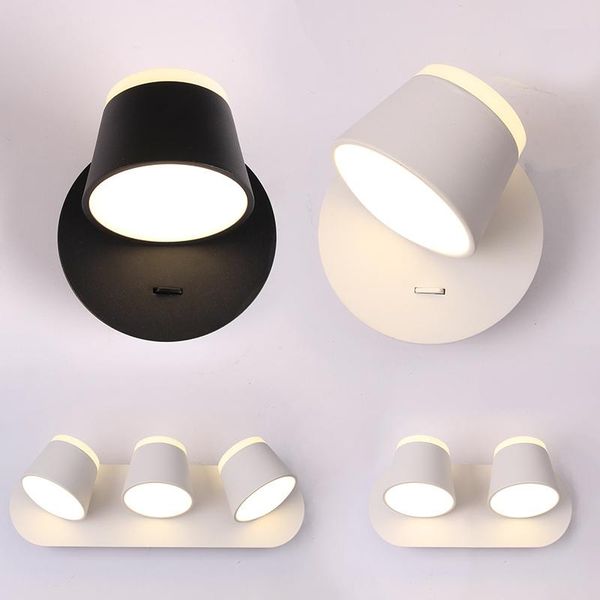 

wall lamp 4pcs nordic bedside bedroom modern living room walkway staircase simple pure wood wrought iron led