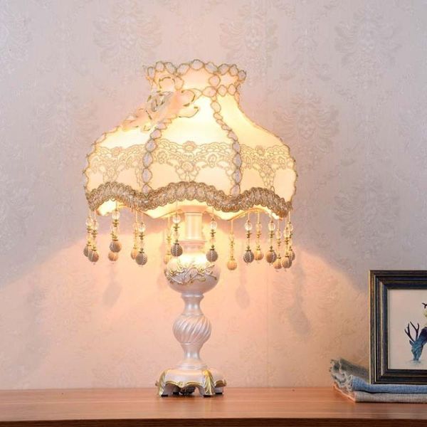 

table lamps mini european-style lamp bedroom princess garden wedding bedside room decoration