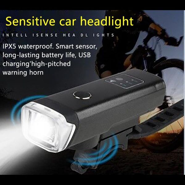 

bike lights 350 lumen light usb charging led bicycle headlight ipx4 waterproof handlebar front accessories