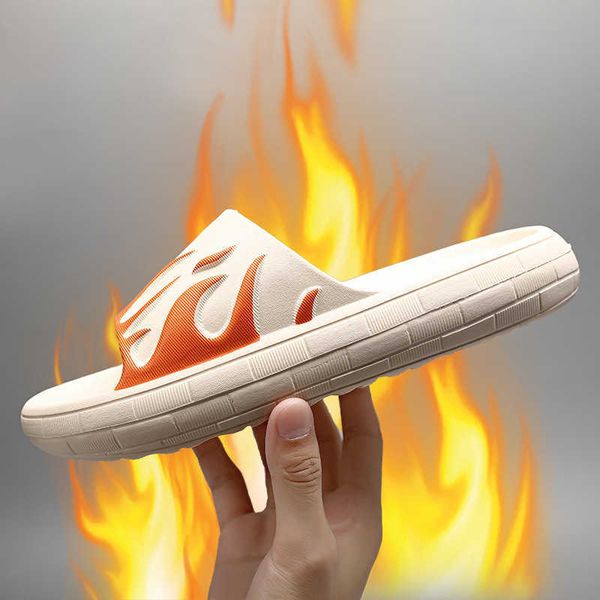 

slippers new 2022 trend versatile women's flip flops soft soled outdoor beach couple sandals, Black