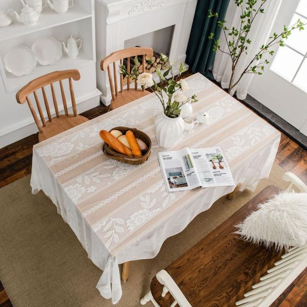 

table cloth american country lace retro pastoral tablecloth rectangular hollow art deco coffee dining